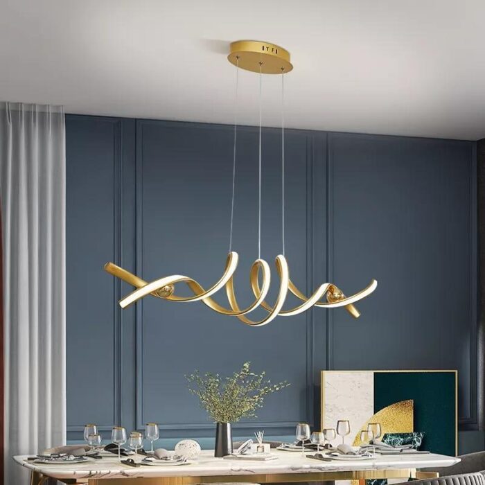 Gold/Black Led Chandelier - Image 5