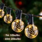 Outdoor G40 String Lights LED Dimmable Globe Patio Lights Outdoor