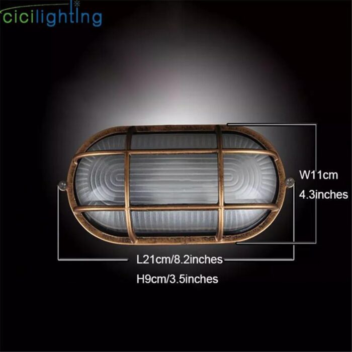 Retro Moisture Explosion-proof Outdoor Wall Light - Image 3