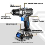 Deko 20v Brushless Cordless Drill - Image 2