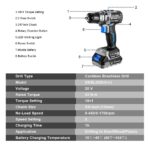 Deko 20v Brushless Cordless Drill - Image 3