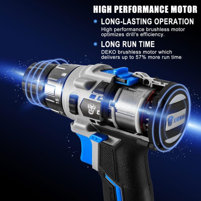 Deko 20v Brushless Cordless Drill - Image 4