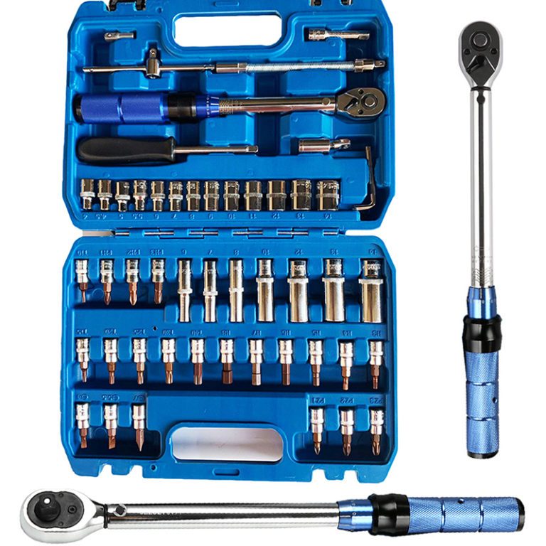 53Pc Torque Key Wrench Set 1/4 Inch Square Drive