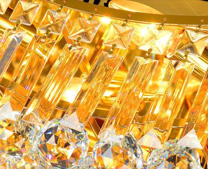 Rectangle Crystal Light Fixture - Image 4