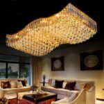 Rectangle Crystal Light Fixture