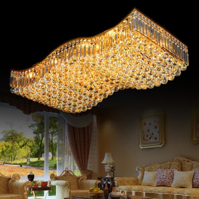 Rectangle Crystal Light Fixture - Image 6