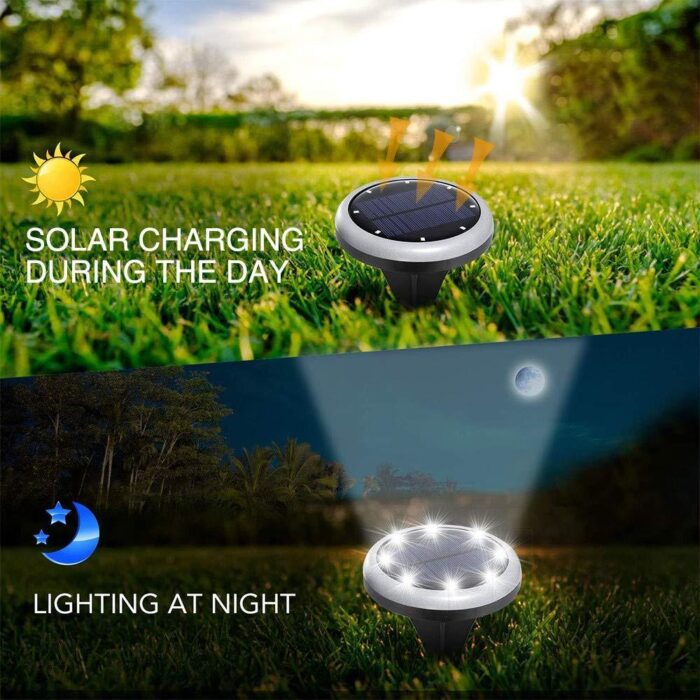 Solar Ground Light 1200mAh for Garden - Image 3