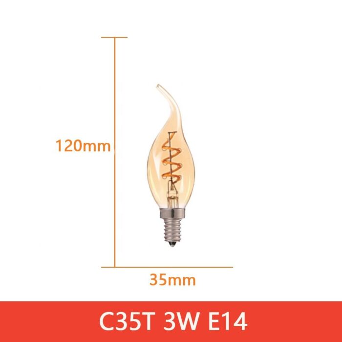 Gold Tint Chandelier Bulb - Image 4