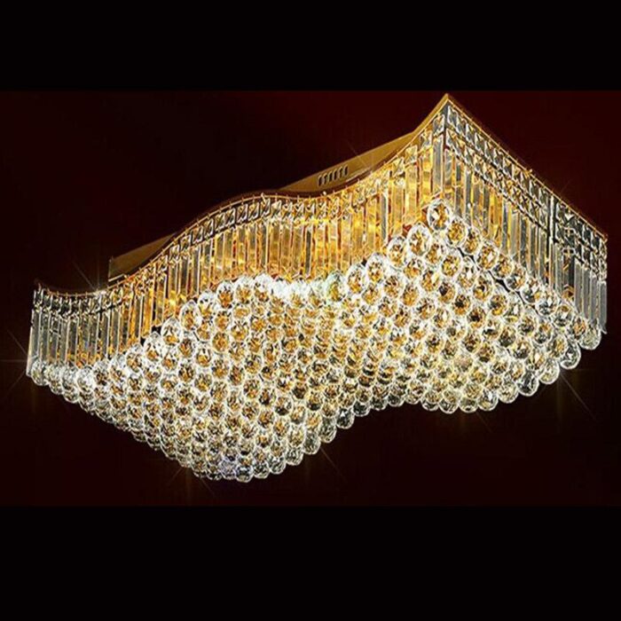 Rectangle Crystal Light Fixture - Image 2