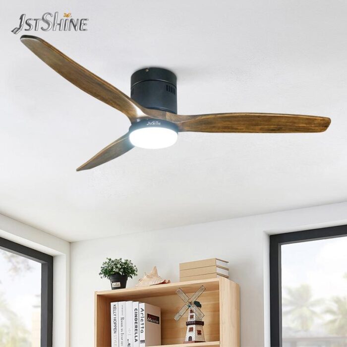 Ceiling Fan with Wooden Blades - Image 2