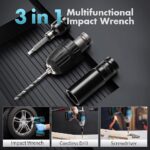 SEESII 21V MAX Cordless Brushless Wrench 650N.m High Torque Electric Impact Wrench with 2 pcs 4.0AH Battery Pack - Image 5