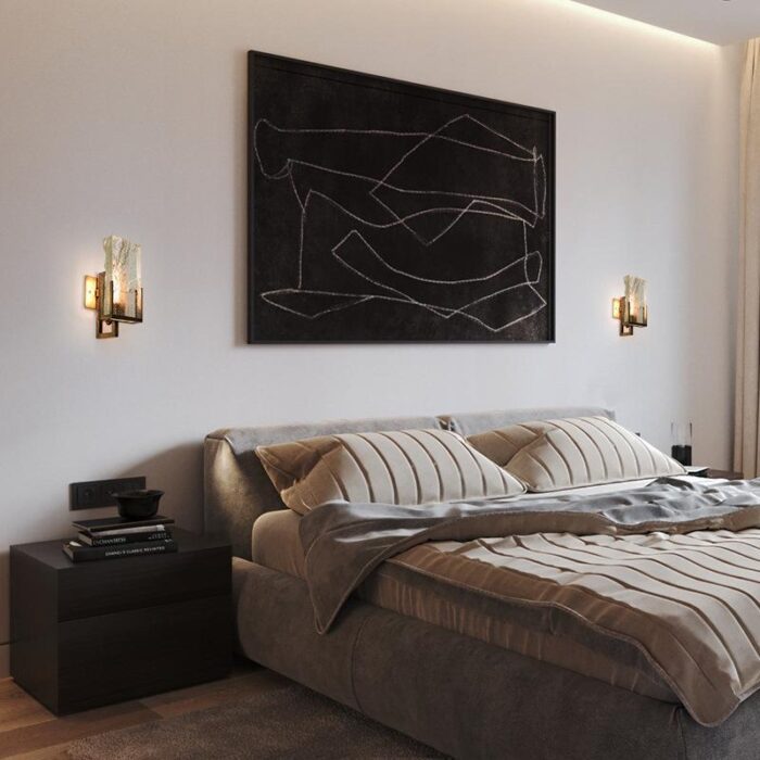 Ice Cube Crystal Wall Light