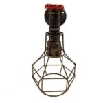Brushed Copper Modern Industrial Retro Vintage Style Pipe Cage Wall Light