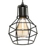 3-Lights Cage Pendant Lamp Hanging Light Fixture Black Chandelier~1170 - Image 6