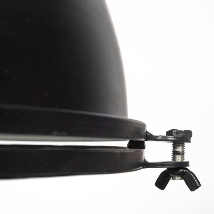 Industrial Black Metal Hanging Pendant Light - Image 7