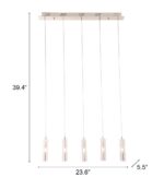 Stark Five Bulb Clear Ceiling Lamp - Image 5