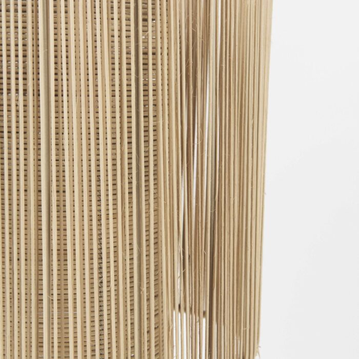 Natural Cane Cylindrical Hanging Pendant Light - Image 7