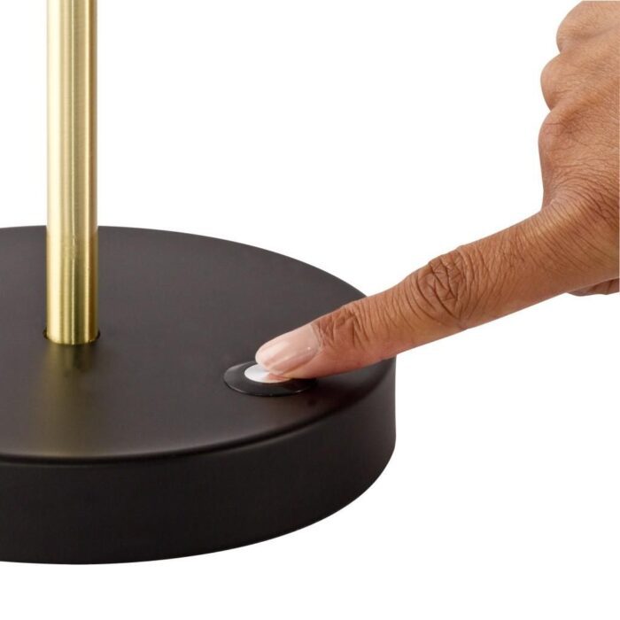 Matte Black and Gold Mod LED Adjustable Desk Lamp - Image 4