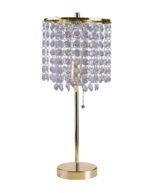 20 Modern Tall Gold Crystal Chandelier Lamp