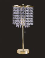20 Modern Tall Gold Crystal Chandelier Lamp - Image 2