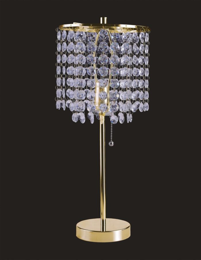 20 Modern Tall Gold Crystal Chandelier Lamp - Image 2