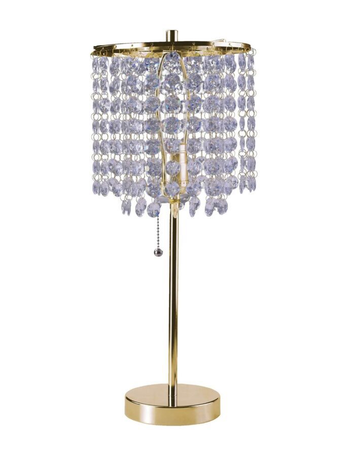 20 Modern Tall Gold Crystal Chandelier Lamp - Image 3