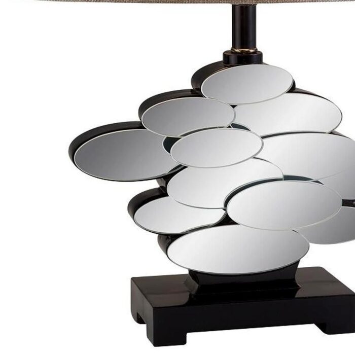 Beautiful Bronzed Table Lamp with Glass Accents - Image 3