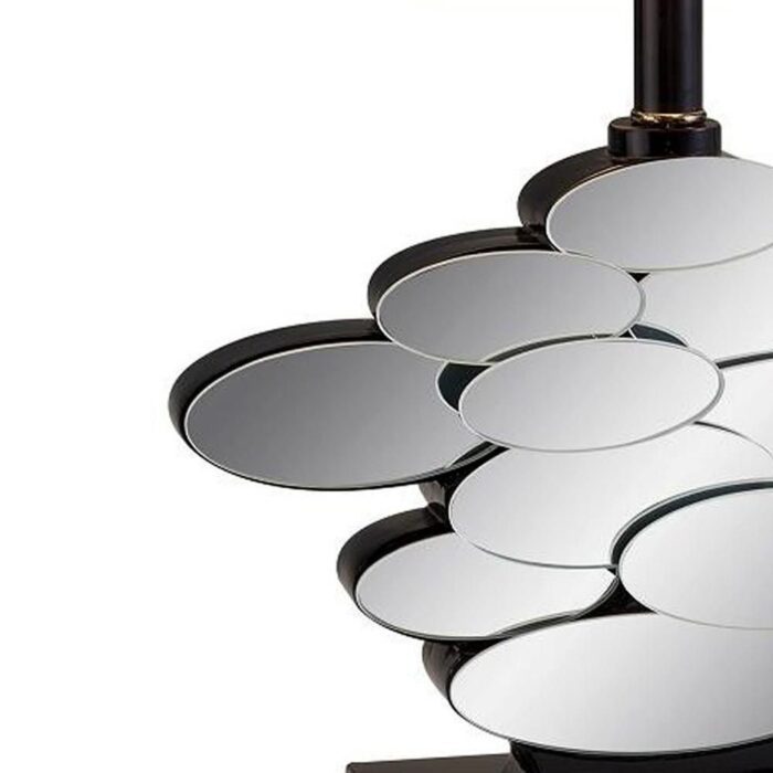 Beautiful Bronzed Table Lamp with Glass Accents - Image 4