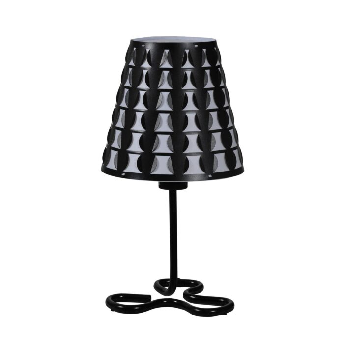 Black and White Metal Table Lamp