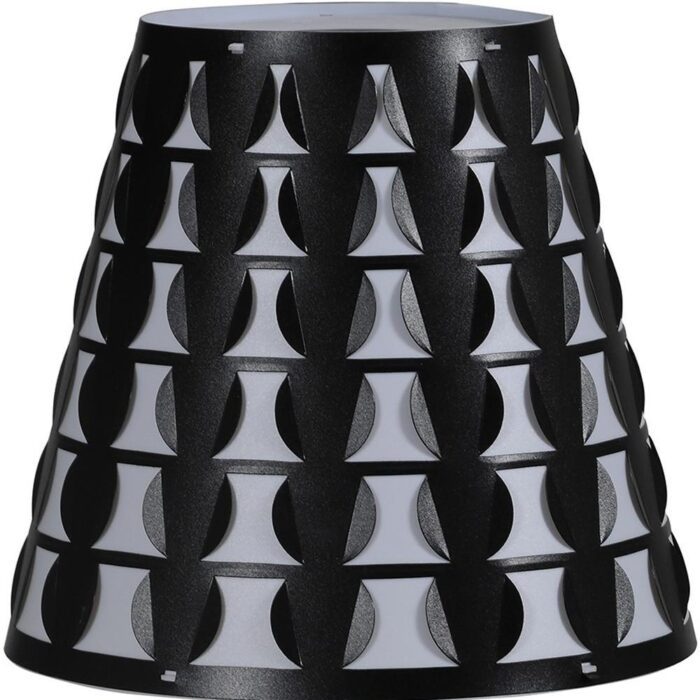 Black and White Metal Table Lamp