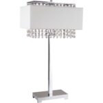 28" Silver Table Lamp