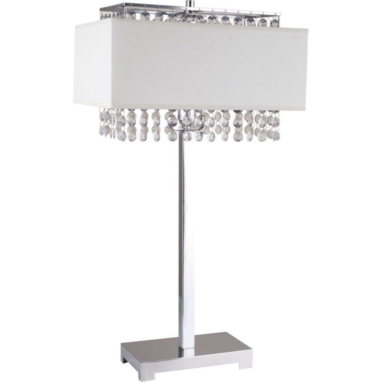 28" Silver Table Lamp