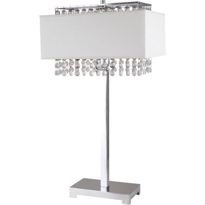 28" Silver Table Lamp