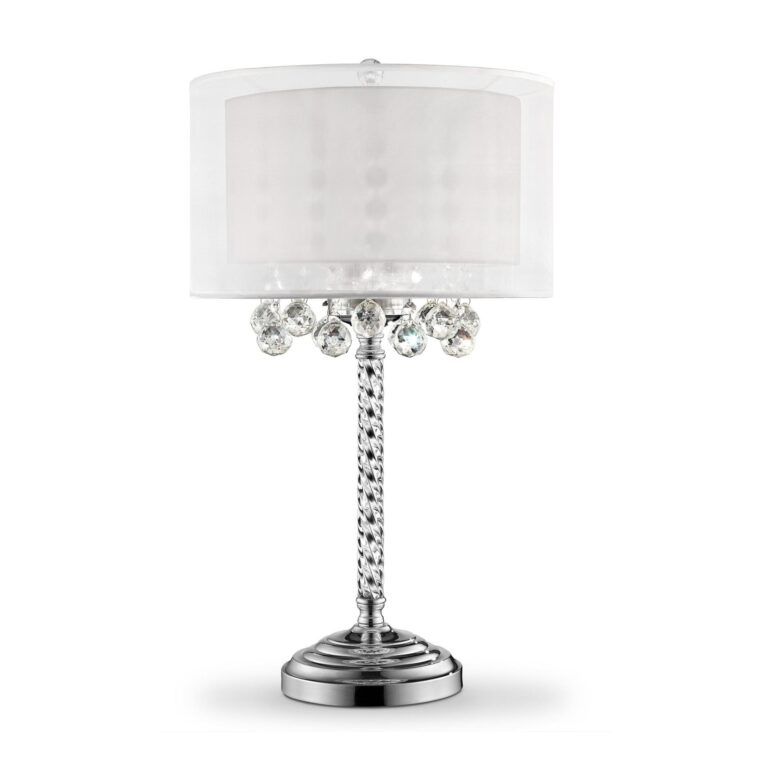 Table Lamp with Crystal Accents