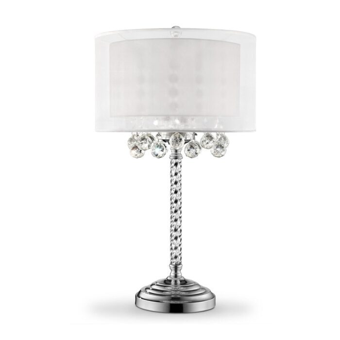 Table Lamp with Crystal Accents