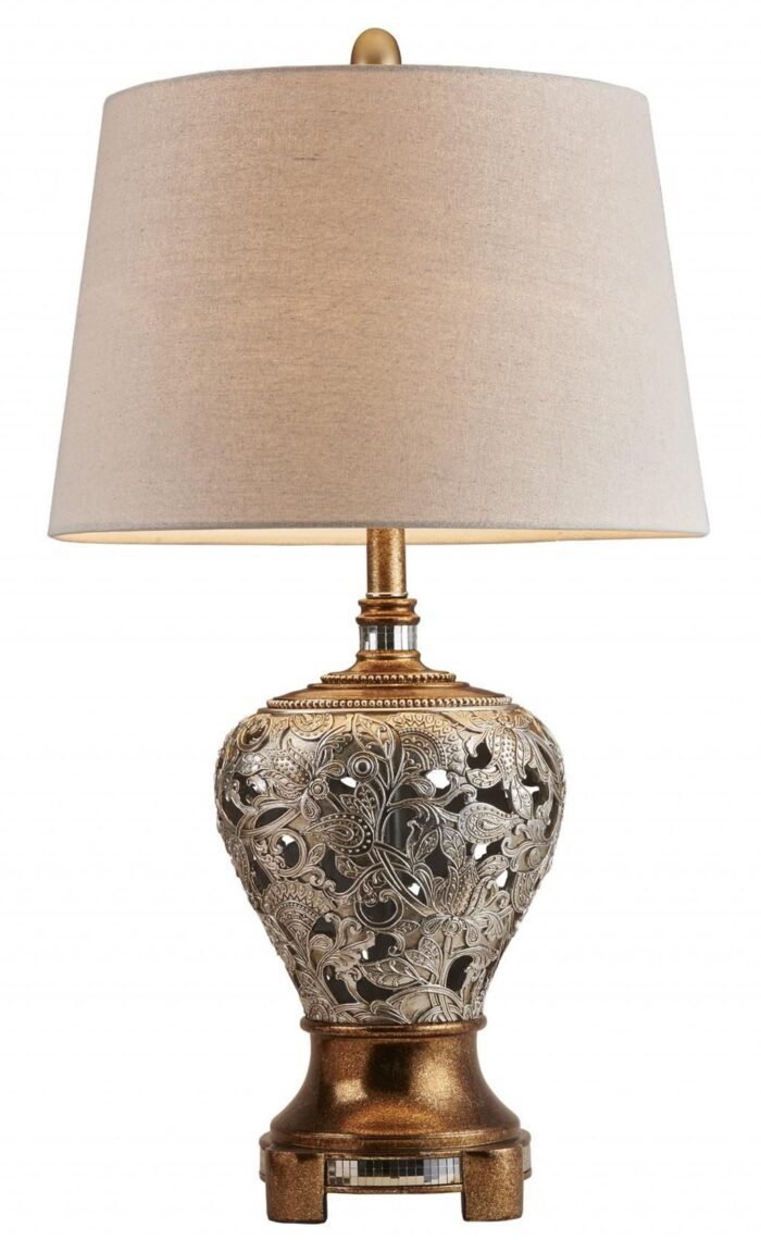 Silver and Gold Table Lamp