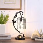 Black Butterfly Cage Table Lamp