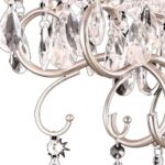 Stunning Brass Gold Finish Ceiling Lamp with Crystal Accents