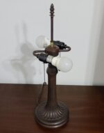 23" Stained Glass Two Light Vintage Antique Accent Table Lamp - Image 5