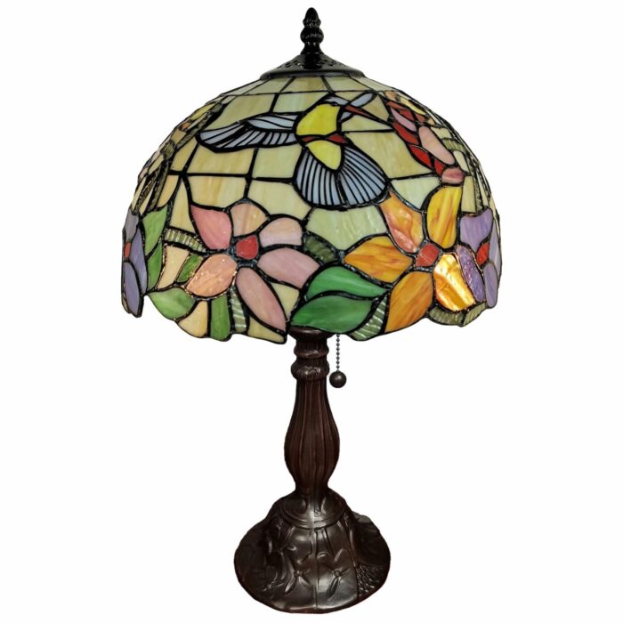 18" Tiffany Style Floral Table Lamp - Image 2