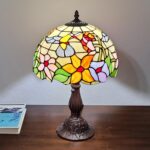 18" Tiffany Style Floral Table Lamp - Image 4