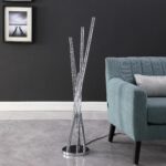 49" Chrome Five Light LED Tubular Contemporary Floor Lamp - Image 5