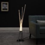 49" Chrome Five Light LED Tubular Contemporary Floor Lamp - Image 6