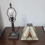 15" Tiffany Yellow and Amber Mission Style Table Lamp - Image 4
