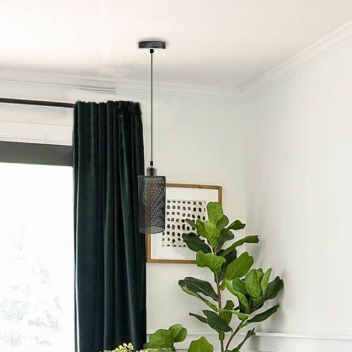 Drum Cage Pendant Lights Hanging Lamp E26 Ceiling Light Fixtures~1152 - Image 7