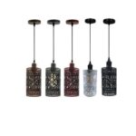Metal Cage Pendant Lights Chandelier E26 Ceiling Light Fixtures