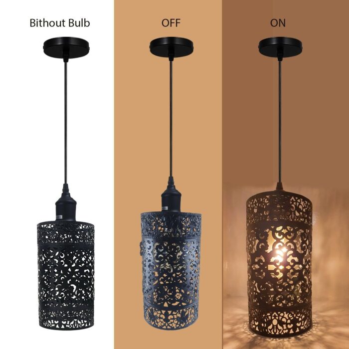 Barrel Cage Pendant Ceiling Light Fixtures