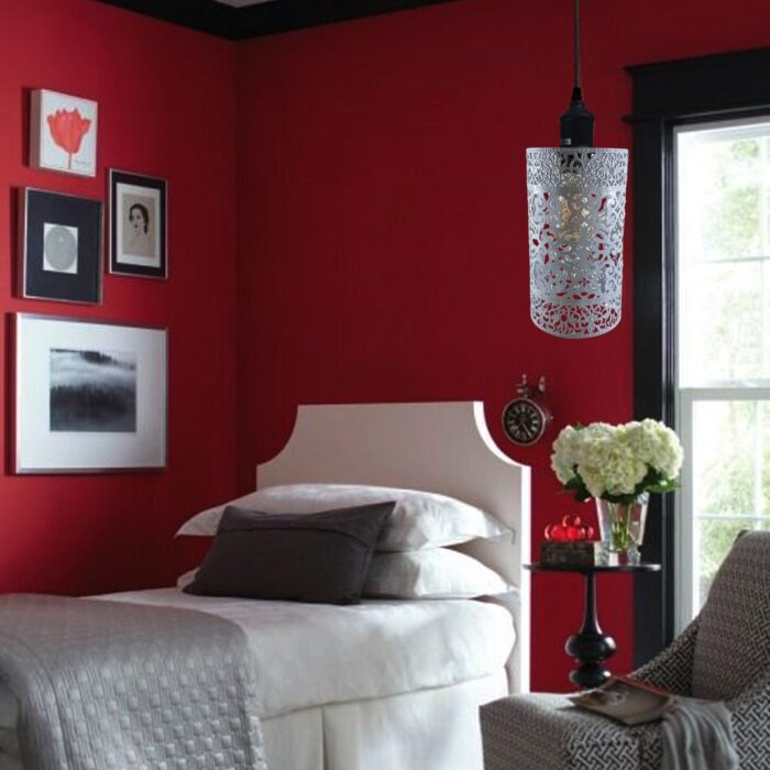 Metal Cage Pendant Lights Chandelier E26 Ceiling Light Fixtures - Image 14