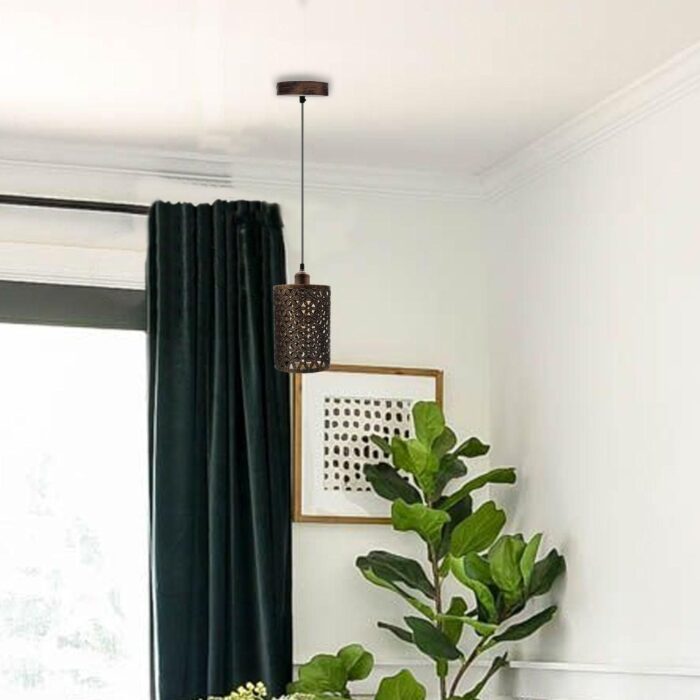Barrel Cage Pendant Ceiling Light Fixtures - Image 7