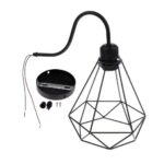 Vintage Wire Cage Wall Sconces E26 Socket - Image 4